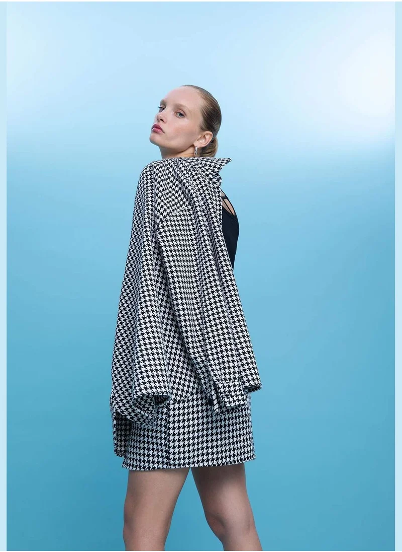 DeFacto Woman Oversize Fit Shirt Neck Woven Long Sleeve Shirt