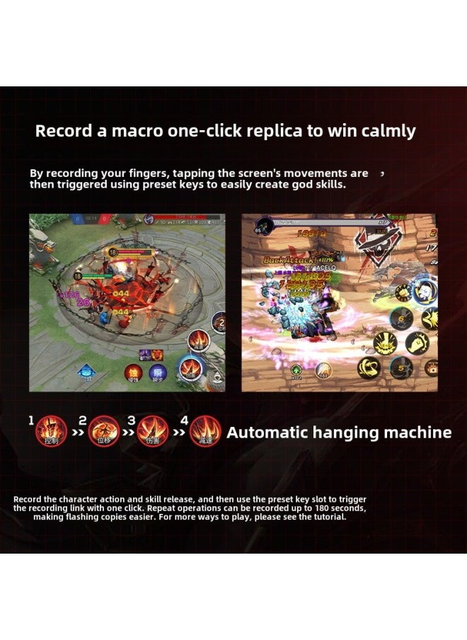 Shenji Mb02 Mobile Phone Game Handle Chicken Eating Artifact Automatically Press And Grab The Glory Of The King One Button Change Lianzhao Rocker-Product Color:Shenji Mb02 (supports Android Ios16)