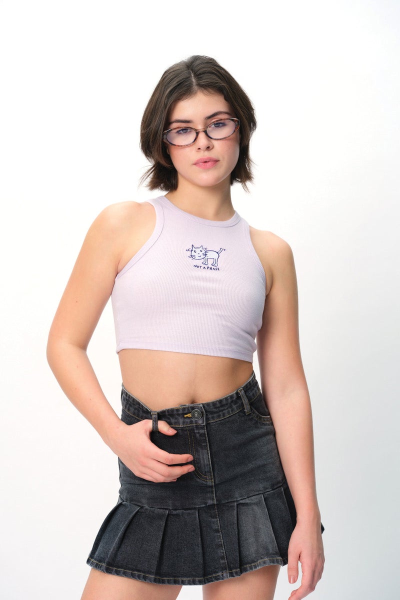 Bonkers Corner Not A Phase Ribbed Tank for Women's - Image 3