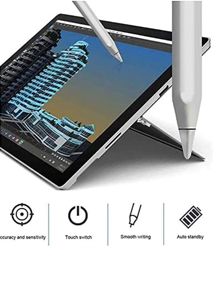 Perfii 2 in 1 High Sensitivity Stylus Pen with Palm Rejection for Touch Screens Magnetic Caps Digital Active Pencil for Tablets and Phones  - Image 2