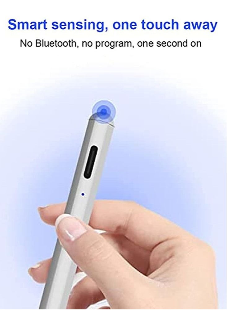 Perfii 2 in 1 High Sensitivity Stylus Pen with Palm Rejection for Touch Screens Magnetic Caps Digital Active Pencil for Tablets and Phones  - Image 4