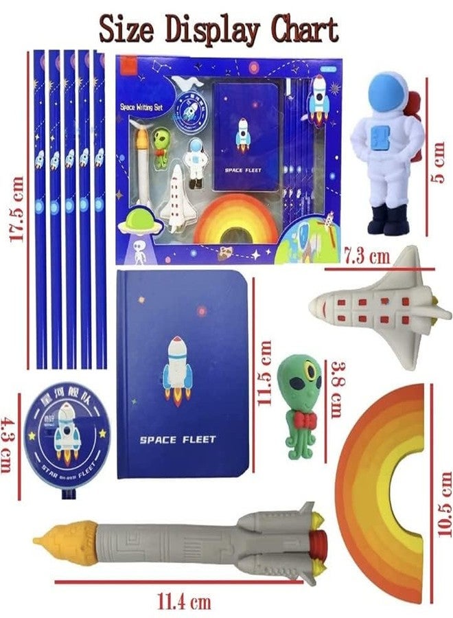 DHARNIX Stationery Writing Set for Kids | Diary, Pencils, Sharpener & Unique Erasers | Birthday Party Return Gift Set for Girls & Kids | Age 4-11 Years - Image 4