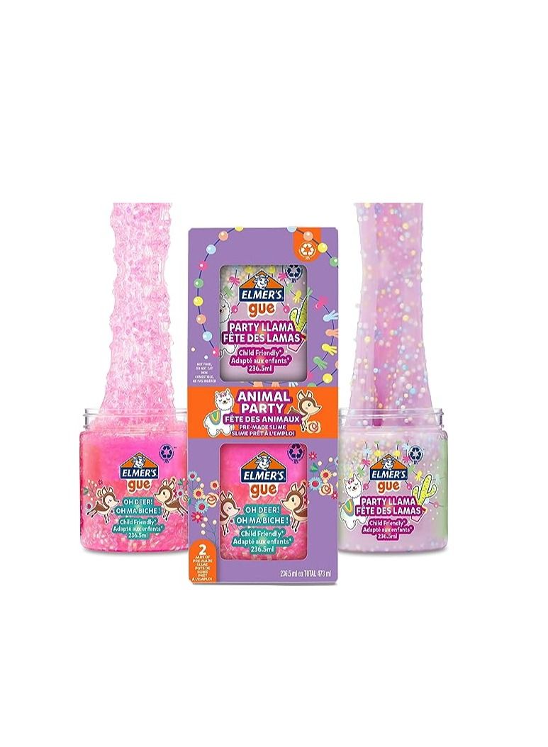 Elmers Elmer's Ready Slime Party Animals 236ML x 2Box - Image 2
