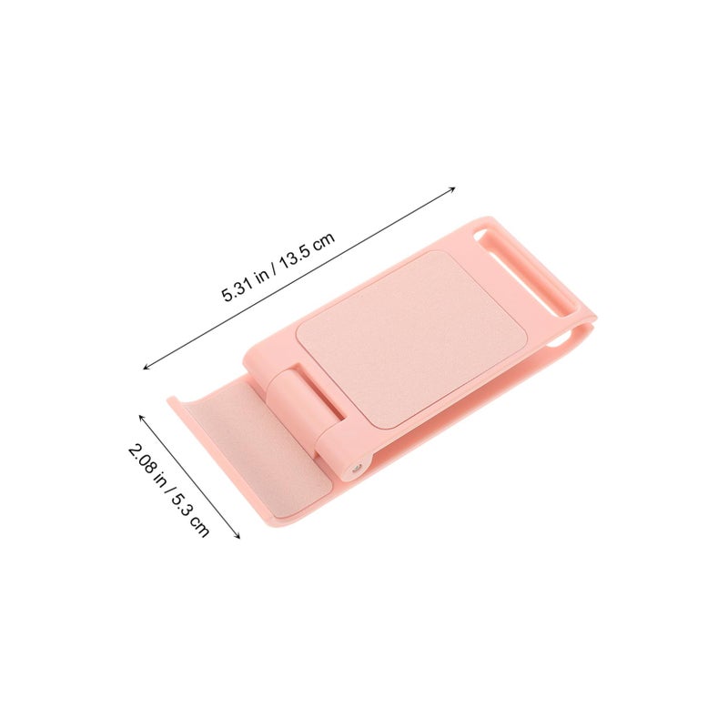 Foldable Tabletop Cell Phone Stand Compact Lightweight Plastic Desk Holder Cherry Blossom Pink - Image 3