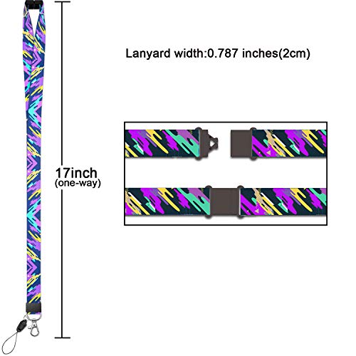 YOUOWO 5 Pack Cruise Lanyards with Patterns for ID Badge Holder Kids Hall Pass Women Key Men Ship Card,Breakaway Safety Office Neck Lanyard Quick Release - Image 2