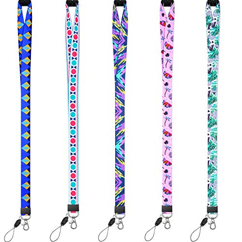 YOUOWO 5 Pack Cruise Lanyards with Patterns for ID Badge Holder Kids Hall Pass Women Key Men Ship Card,Breakaway Safety Office Neck Lanyard Quick Release - Image 4