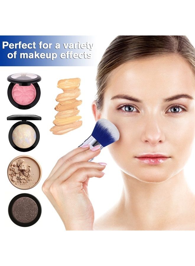 Brush Master Retractable Kabuki Makeup Brush Travel Powder Brush for Foundation, Blush, Bronzer, Concealer, Portable Brush w/Cover - Image 5