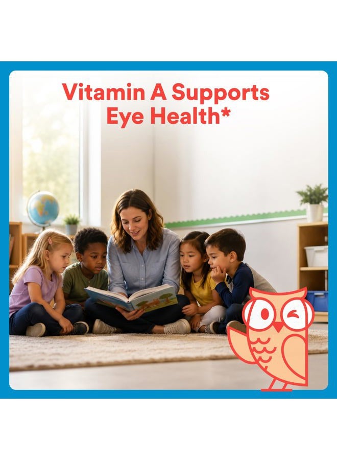 SmartyPants Kids Zero Sugar Multi & Omegas Multivitamin Gummies with Omega 3 ALA, Vitamins D, C, A, Plant-Based, Clean Label, No Sugar Alcohols, Strawberry Banana Flavor, 60 Gummies (30 Day Supply) - Image 4