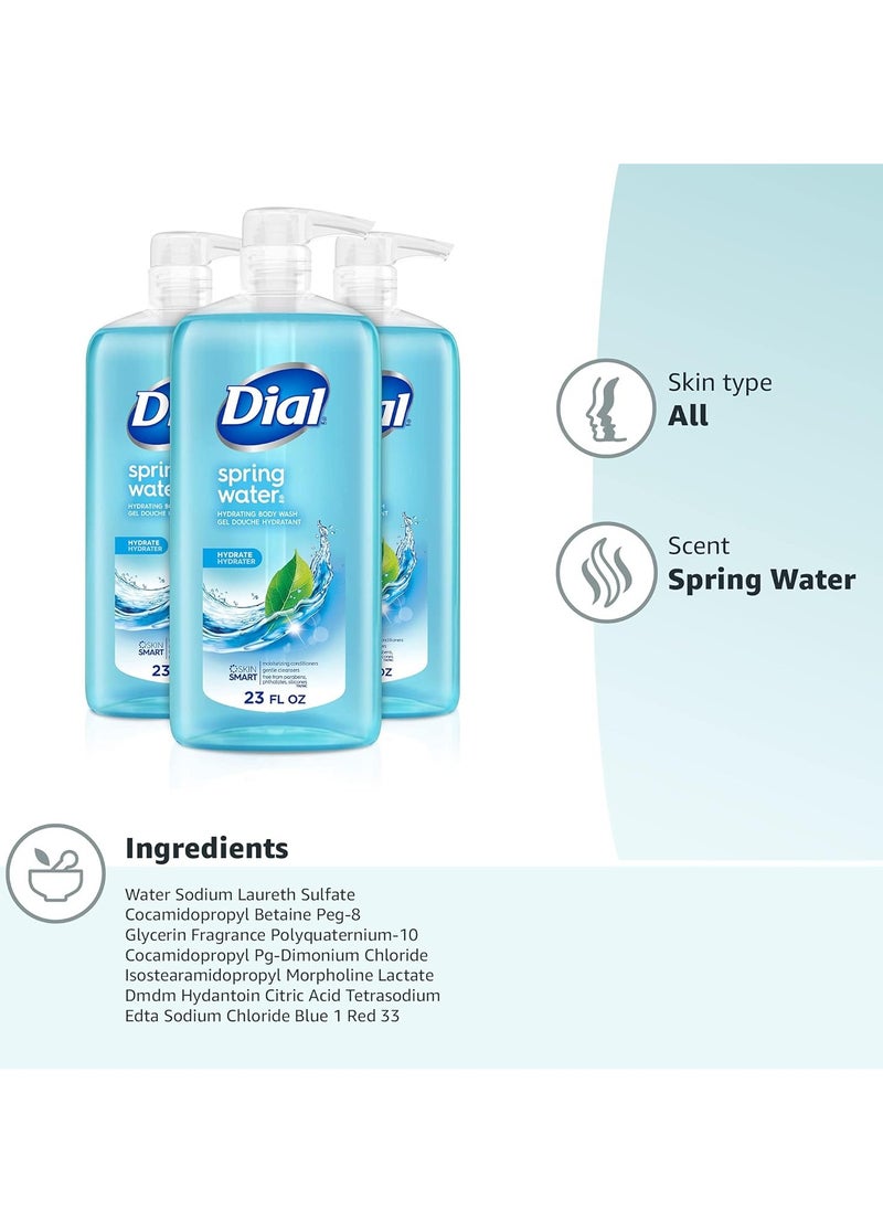 Dial Body Wash, Refresh & Renew Spring Water, 23 fl oz (Pack of 3) - pzsku/Z9D39F36DFEEEDA214307Z/45/_/1716635740/49be035b-3c3a-422a-a381-cb5062981958