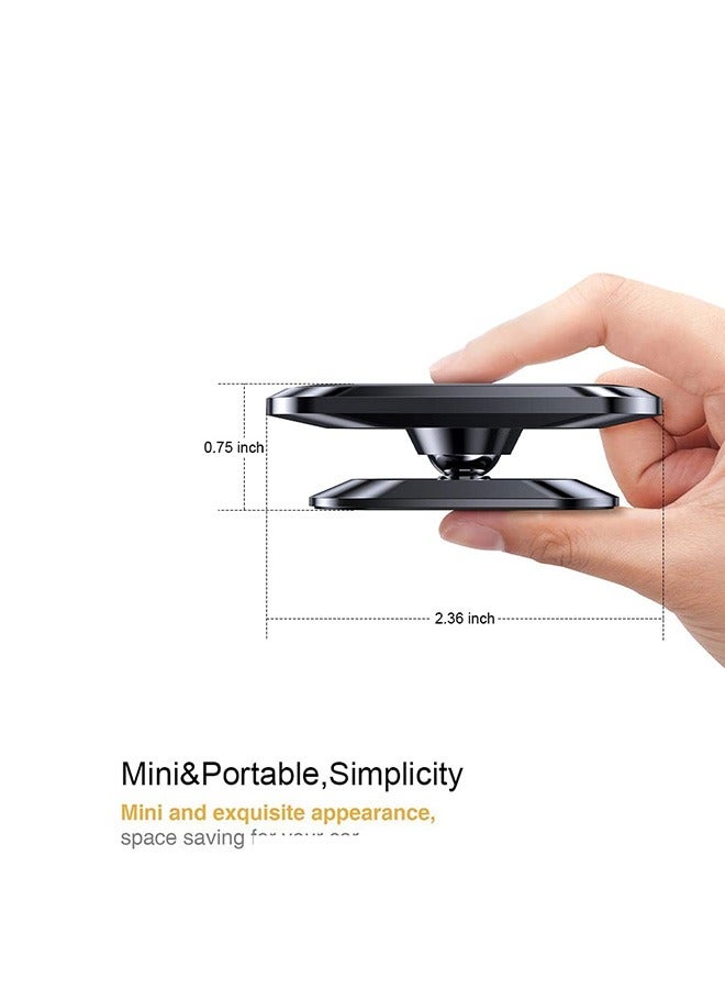 Gecomo 2 PCS Magnetic Car Phone Holder, Universal Dashboard Adhesive Car Magnetic Phone Mount, 360° Rotation Magnetic phone holder for car - Image 2