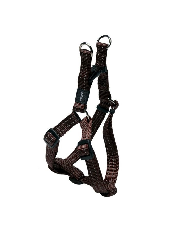 Rogz Reflective Step-in Adjustable Harness for Small Dogs; matching collar and lead available, Brown - Image 1