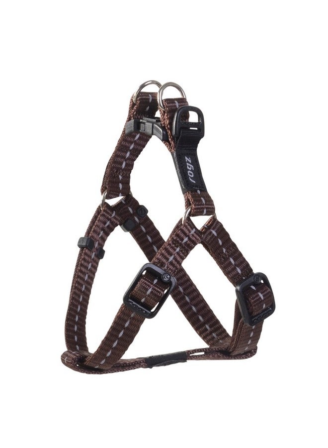 Rogz Reflective Step-in Adjustable Harness for Small Dogs; matching collar and lead available, Brown - Image 4