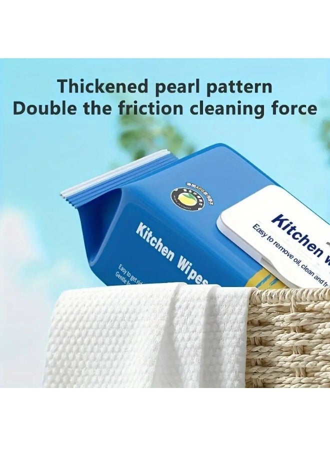 Generic - 60pcs Strong Decontamination Kitchen Cleaning Wipes Degreasing Kitchen Wipes - Image 1