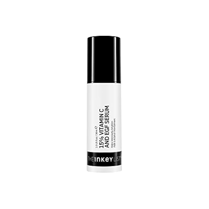The INKEY List 15% Vitamin C and EGF Serum 1 Fl Oz, Reduces Hyperpigmentation, Rejuvenating Skin Care, Vegan Friendly, Suitable For All Skin Types - Image 1