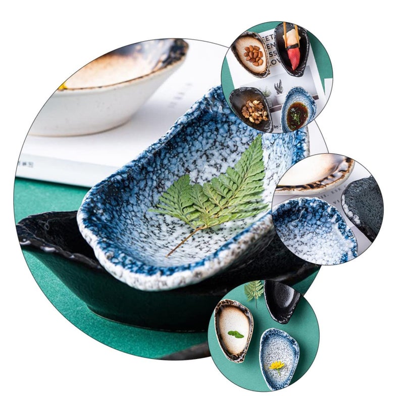Assorted Color Ceramic Condiment Bowl 13.3x8cm Small Sushi Sauce Dish Seasoning Plate for Parties - Image 5