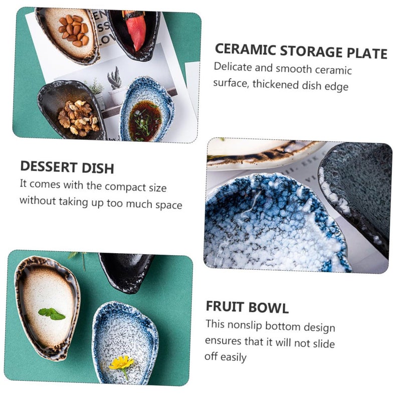 Assorted Color Ceramic Condiment Bowl 13.3x8cm Small Sushi Sauce Dish Seasoning Plate for Parties - Image 3