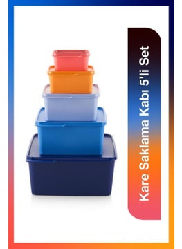 Tupperware Square Storage Container Set of 5  - Image 1