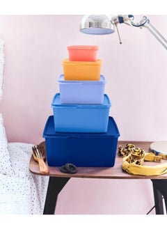 Tupperware Square Storage Container Set of 5  - Image 3