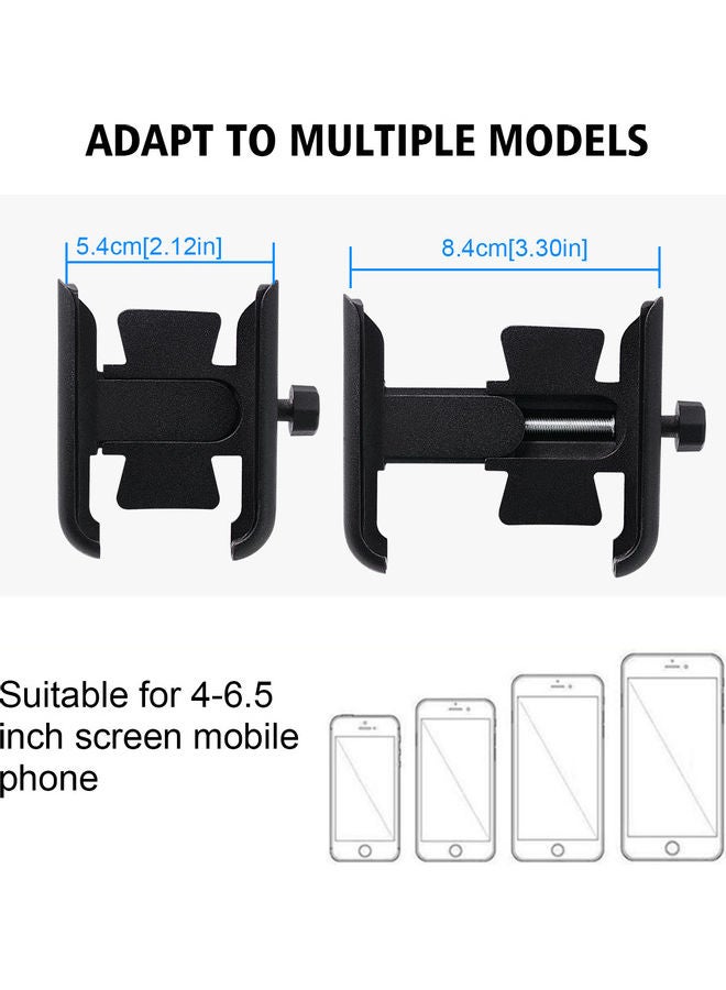 نيبمينينت حامل هواتف نقالة يثبت على مقود الدراجة النارية بإطار ثابت مصنوع من سبيكة الألومنيوم هاندلبارز - Image 5