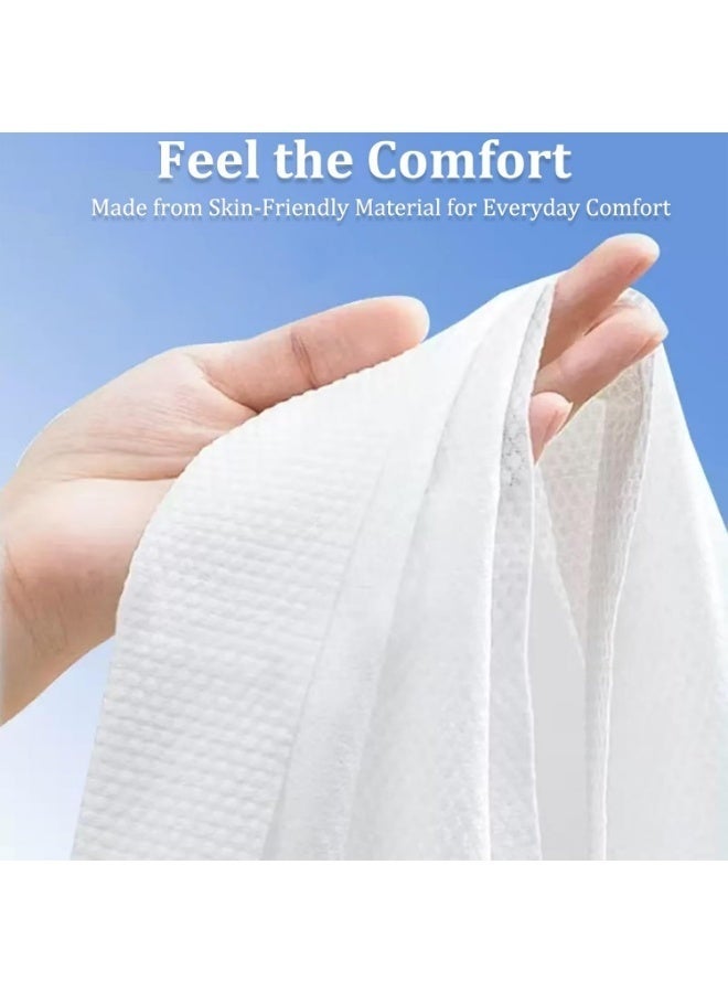 Disposable Bath Towels 4 Pcs, 55 x 27.5 Individually Wrapped, Large Thick Absorbent Non-Woven Towels for Travel, Gym, Spa  Hotel Use，Camping Sports Hiking - Image 3