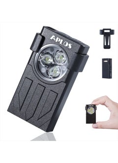 APLOS L01 1100 Lumens Rechargeable Mini EDC Flashlight, Magnetic Base & Clip, Bright Pocket Flashlight for Outdoor, Emergencies, Powered by Built-in Battery, Type-C Charging (Black)  - Image 1