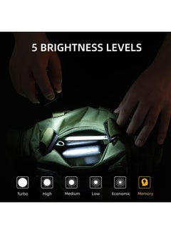 APLOS L01 1100 Lumens Rechargeable Mini EDC Flashlight, Magnetic Base & Clip, Bright Pocket Flashlight for Outdoor, Emergencies, Powered by Built-in Battery, Type-C Charging (Black)  - Image 4