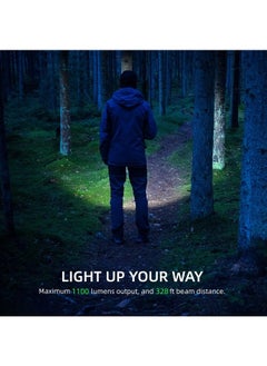 APLOS L01 1100 Lumens Rechargeable Mini EDC Flashlight, Magnetic Base & Clip, Bright Pocket Flashlight for Outdoor, Emergencies, Powered by Built-in Battery, Type-C Charging (Black)  - Image 3