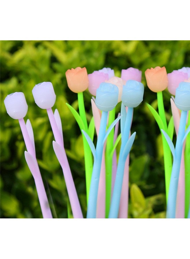 YYaaloa 12PCS Color Changing Rose Flower Pens Novely Fun Gel Ink Pen Bulk for Birthday Party Favors School Classroom Office Girls Presents (12pcs Rose) - Image 1