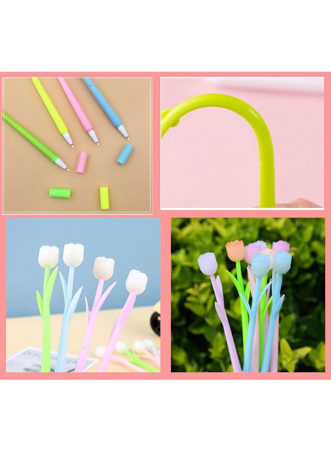 YYaaloa 12PCS Color Changing Rose Flower Pens Novely Fun Gel Ink Pen Bulk for Birthday Party Favors School Classroom Office Girls Presents (12pcs Rose) - Image 5