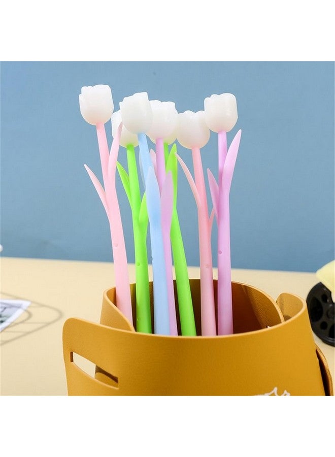 YYaaloa 12PCS Color Changing Rose Flower Pens Novely Fun Gel Ink Pen Bulk for Birthday Party Favors School Classroom Office Girls Presents (12pcs Rose) - Image 2