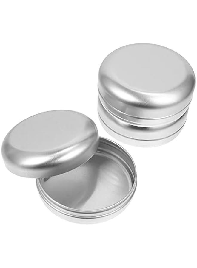 Soap Holder 3pcs Round Metal Tin Box Metal Soap Boxes Container Aluminum Tin Jar Empty Hinged Tins Tea Canisters Metal Tea Tinplate Candy Storage Jars Sugar Bowl Spices 100ml Soap Dish  - Image 1