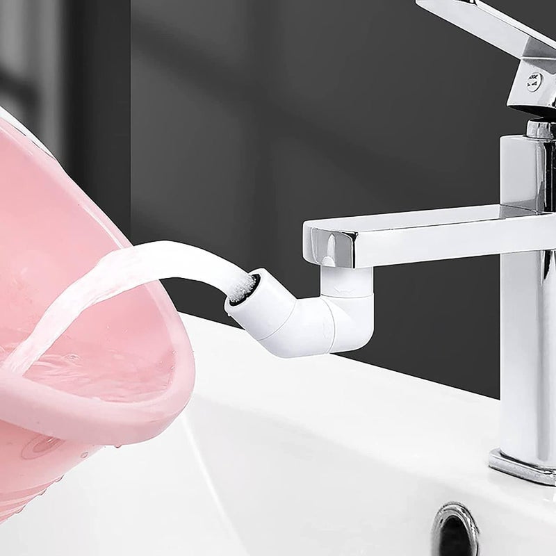 APURK 360 Rotating Faucet Rotatable Plastic Silicone Sprayer Head with Wrench Household Tap Water Outlet Water Saving Tap Nozzle MultiColor Pack of 1 - Image 2