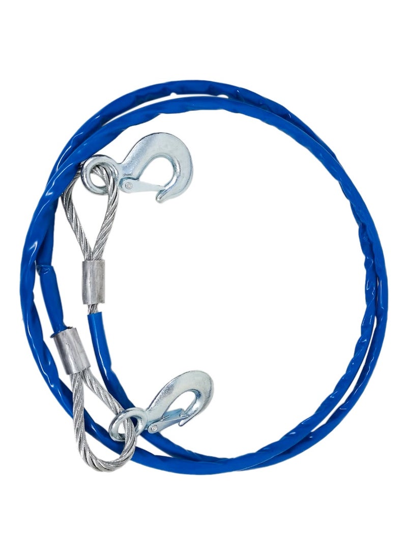 3XR The Ultimate Metal Tow Rope Cable 18mm x 3.5m Steel Tow Cable for Secure Vehicle Recovery - Image 2