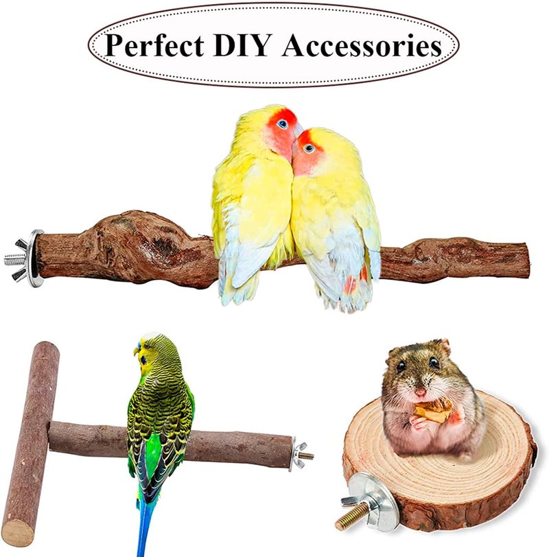 LhyBtm Bird Cage Hardware - 10 Sets of Screws, Washers, Wing Nuts & Drill Tool for Fixing Perch, Food Bowls & Breeding Box - Image 5