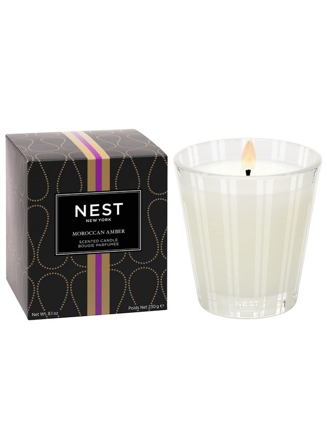 NEST FRAGRANCES NEST New York Scented Classic Candle, Moroccan Amber - 8.1 oz - Up to 60-Hour Burn Time - Reusable Glass Vessel  - Image 1