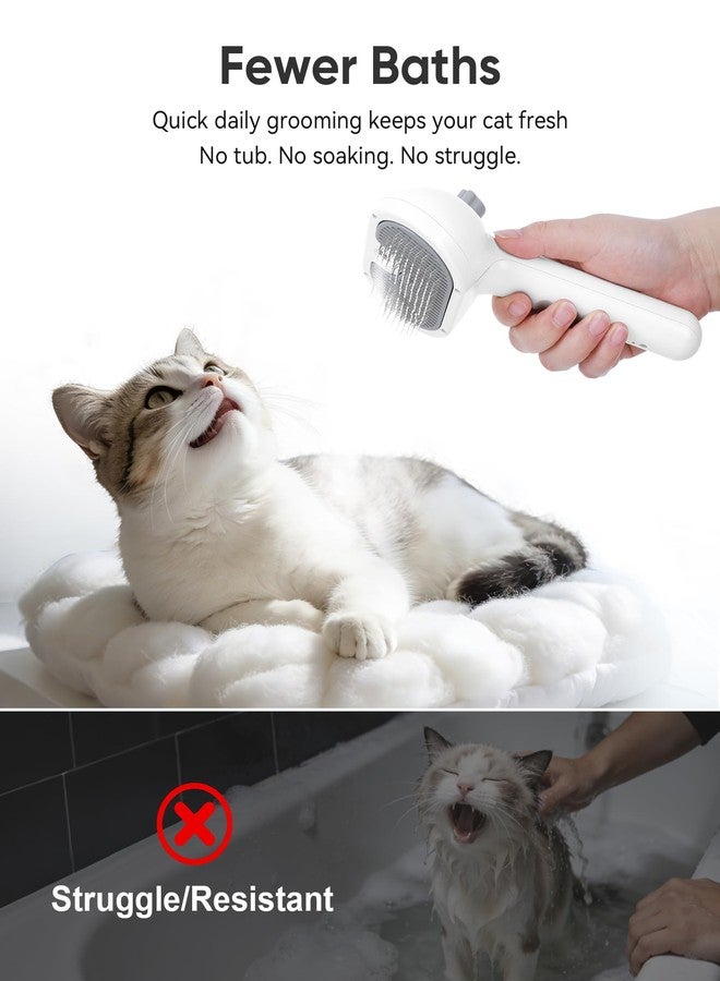 VVWVVW Pet Steam Brush Dog Cat 2026 New Grooming Comb for Shedding, Floating Hair, Smooth & Detangling, Gentle Cool Mist Softens Hair Reduces Static Helps Pets Who Dislike Bathing,Includes Waterless Shampoo - Image 4