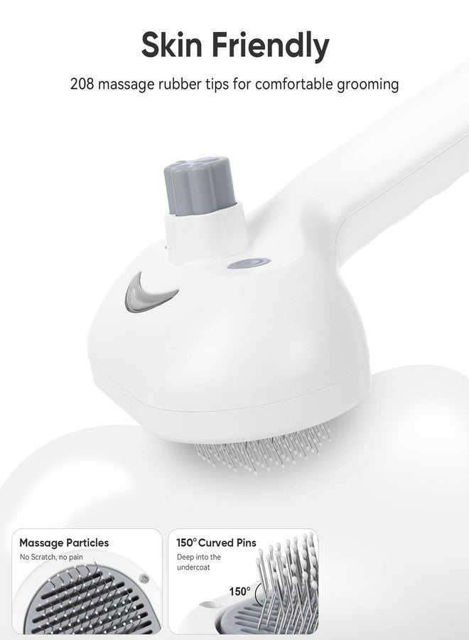 VVWVVW Pet Steam Brush Dog Cat 2026 New Grooming Comb for Shedding, Floating Hair, Smooth & Detangling, Gentle Cool Mist Softens Hair Reduces Static Helps Pets Who Dislike Bathing,Includes Waterless Shampoo - Image 5
