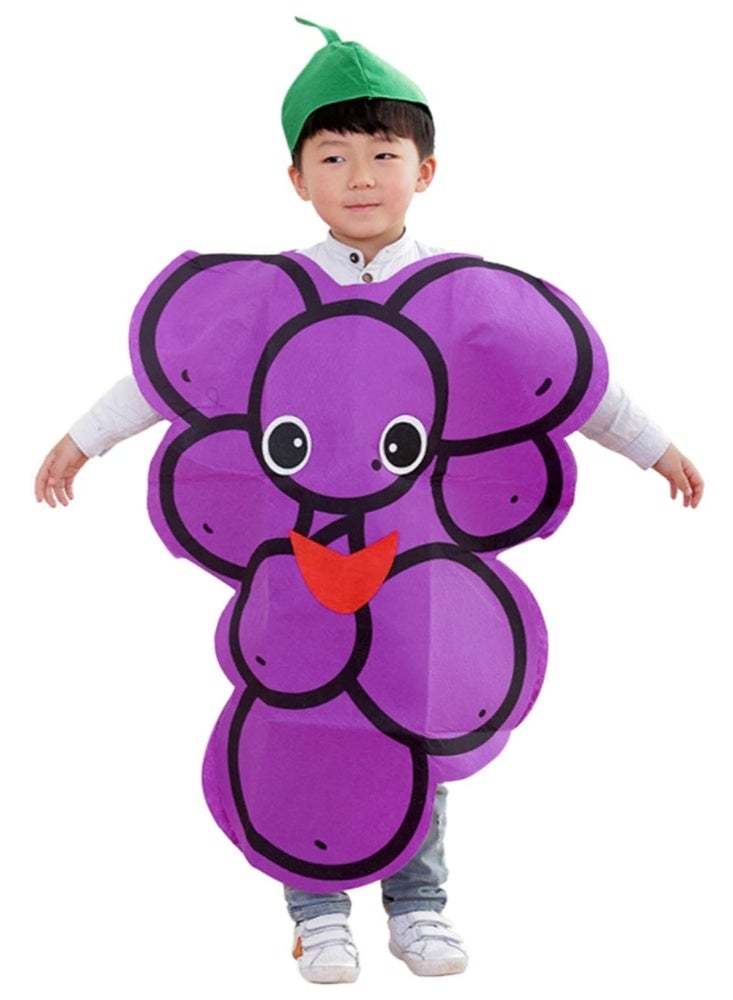 GGEROU Kids Fruit Costume Funny Nature Costumes Suits Holiday Halloween Christmas Cosplay Costumes Set Performace Props for Girls Boys - Image 1