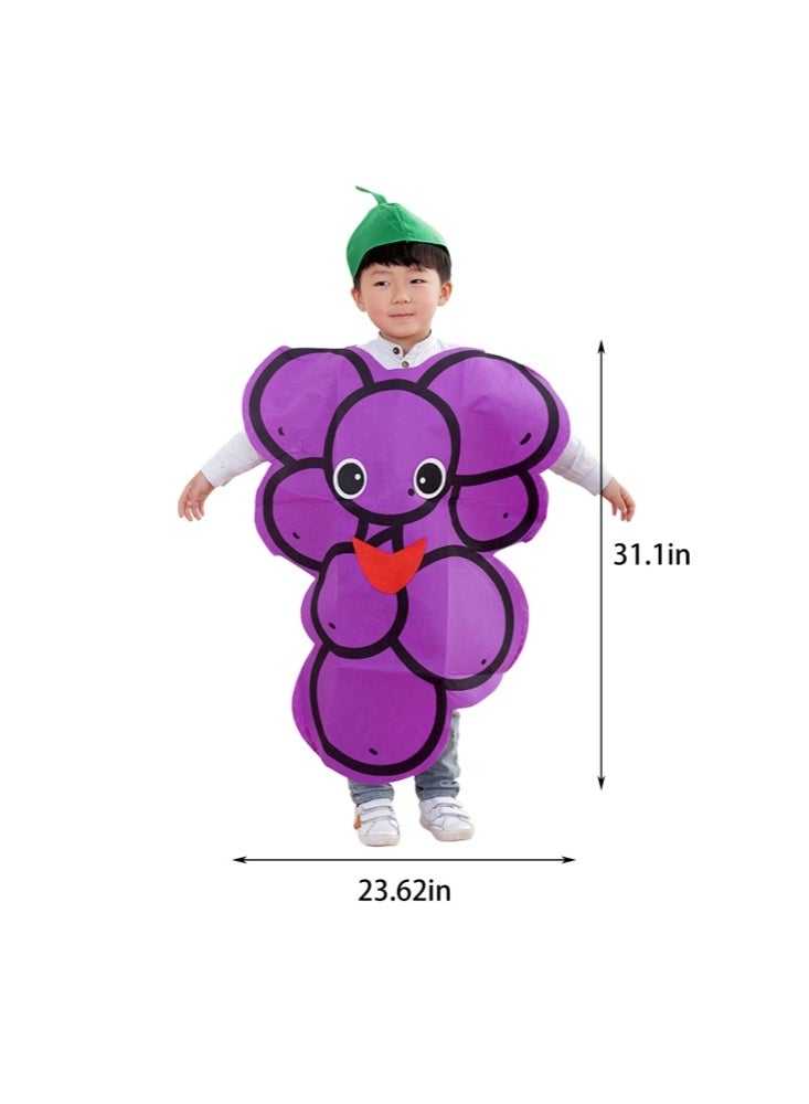 GGEROU Kids Fruit Costume Funny Nature Costumes Suits Holiday Halloween Christmas Cosplay Costumes Set Performace Props for Girls Boys - Image 2