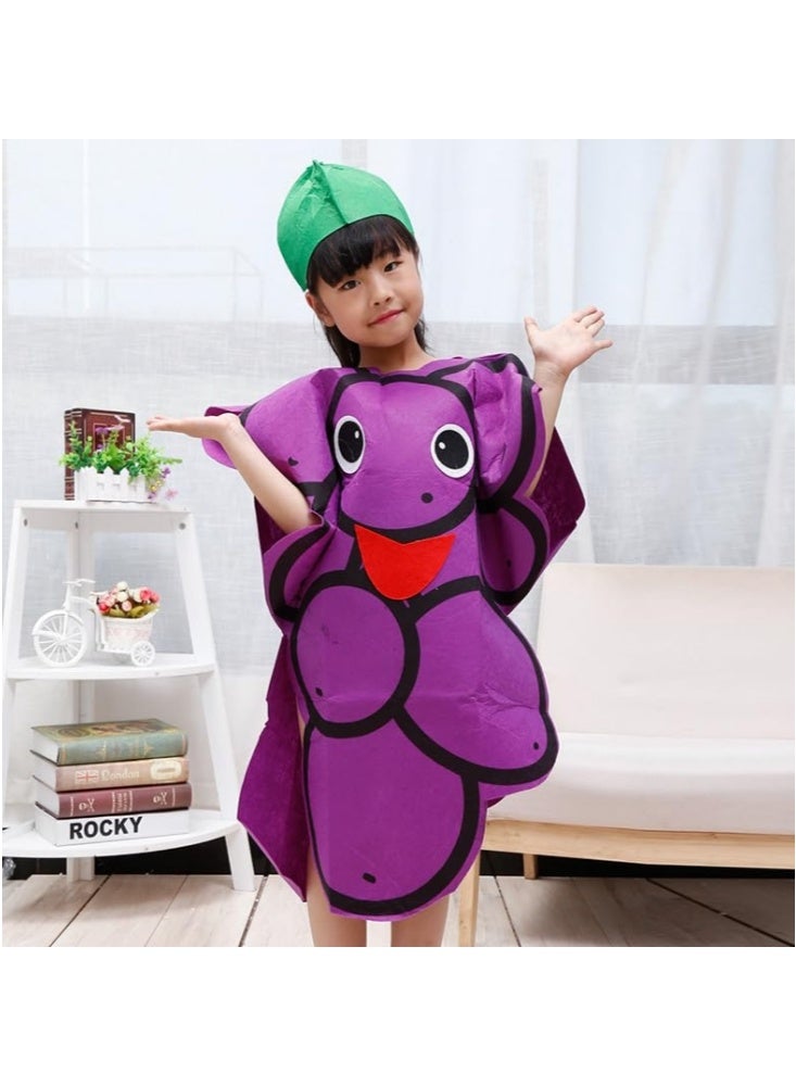 GGEROU Kids Fruit Costume Funny Nature Costumes Suits Holiday Halloween Christmas Cosplay Costumes Set Performace Props for Girls Boys - Image 4