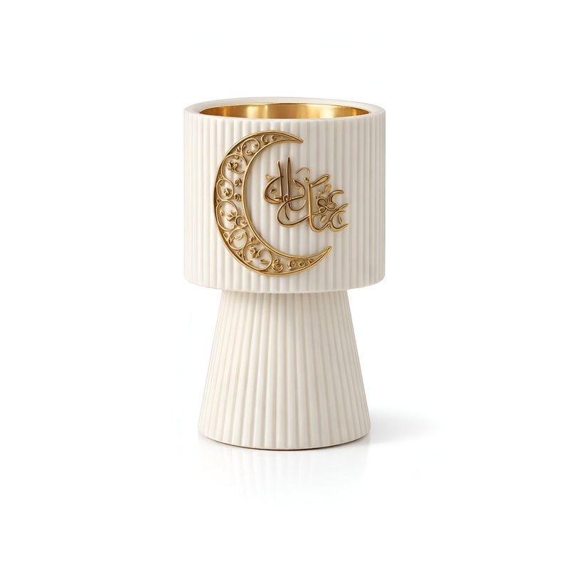 Resin Incense Burner - Handcrafted natural resin design for bakhoor and charcoal, perfect for yoga, spa, aromatherapy, and home office decor with elegant flameless ambiance. (MODEL 1) - Image 1