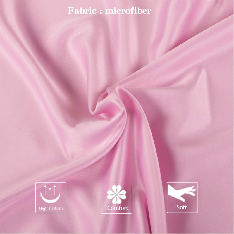 NTBAY Zippered Satin Pillow Cases for Hair and Skin  Luxury Queen Hidden Zipper Pillowcases Set of 2  20x30 Inches  Light Pink - Image 2
