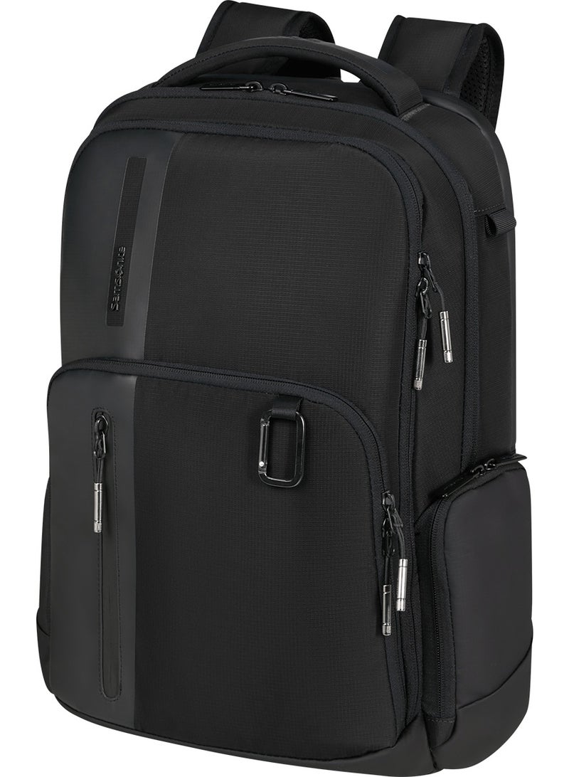 Samsonite Biz2Go 15.6" DayTrip Laptop Backpack, Polyester, Black|Bottle Holder|Adjustable Strap|RPET|Tablet Compartment|Ergo Back - 2 Years International Warranty - Image 1