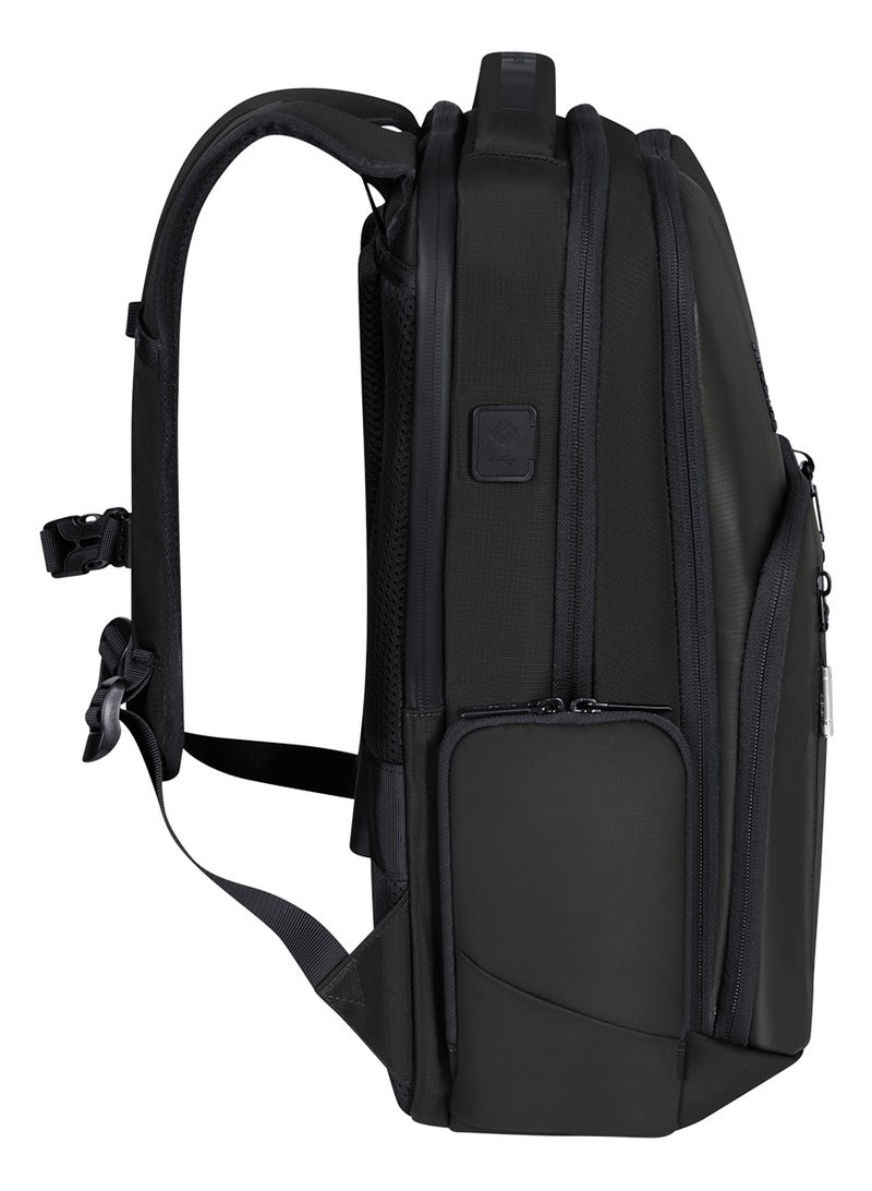 Samsonite Biz2Go 15.6" DayTrip Laptop Backpack, Polyester, Black|Bottle Holder|Adjustable Strap|RPET|Tablet Compartment|Ergo Back - 2 Years International Warranty - Image 2