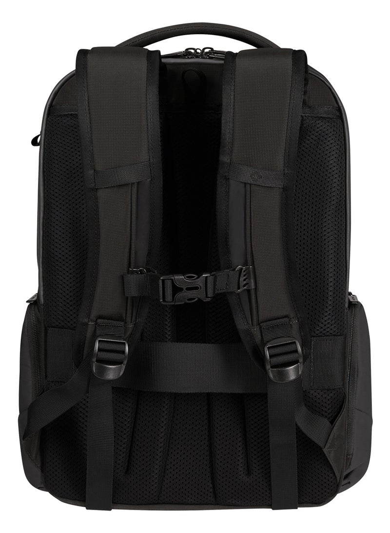 Samsonite Biz2Go 15.6" DayTrip Laptop Backpack, Polyester, Black|Bottle Holder|Adjustable Strap|RPET|Tablet Compartment|Ergo Back - 2 Years International Warranty - Image 3