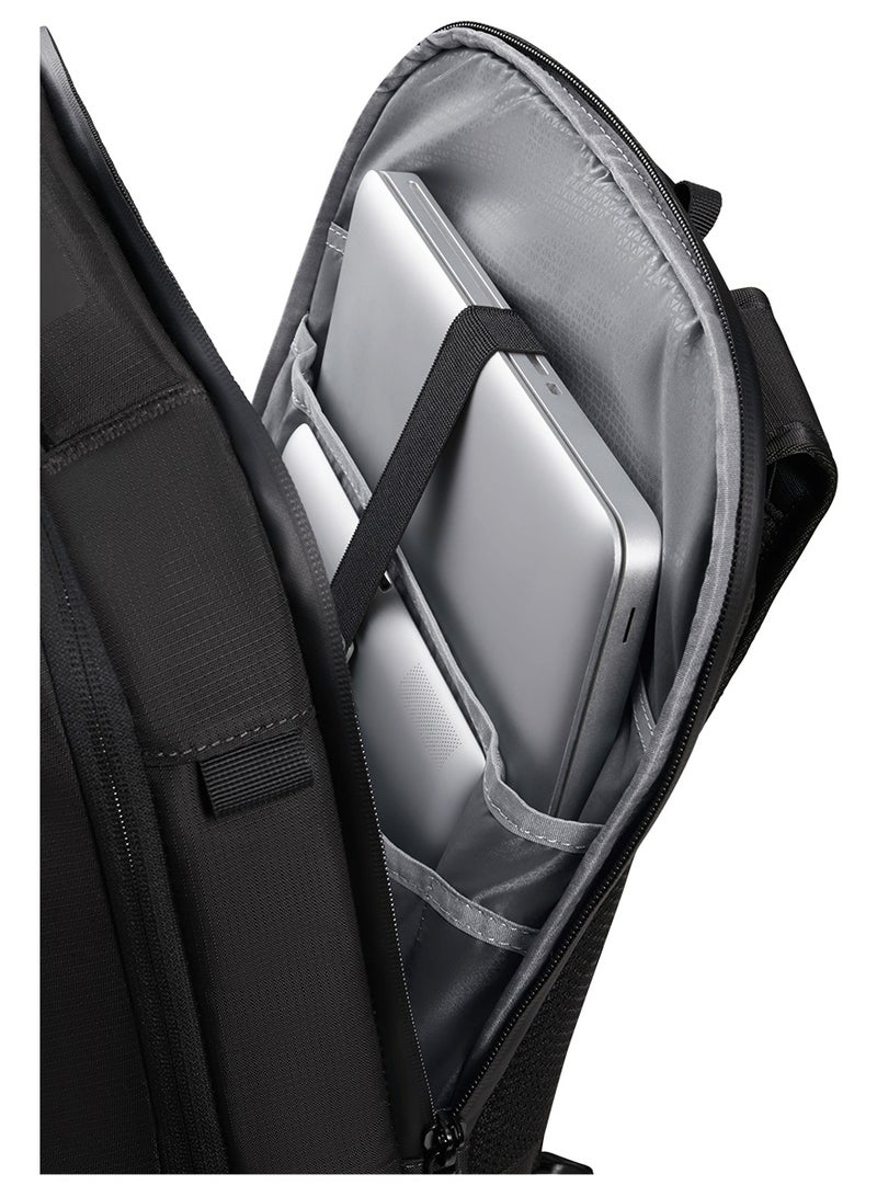 Samsonite Biz2Go 15.6" DayTrip Laptop Backpack, Polyester, Black|Bottle Holder|Adjustable Strap|RPET|Tablet Compartment|Ergo Back - 2 Years International Warranty - Image 5