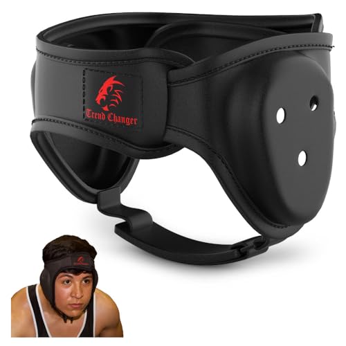 Trend Changer Wrestling Headgear for Kids, Adults Adjustable for BJJ, Grappling, Kickboxing, MMA, Sparring, Training, Jiu Jitsu Cauliflower Ear Helmet (Teens/Adults (25" Max Head Circumference)) - Image 1