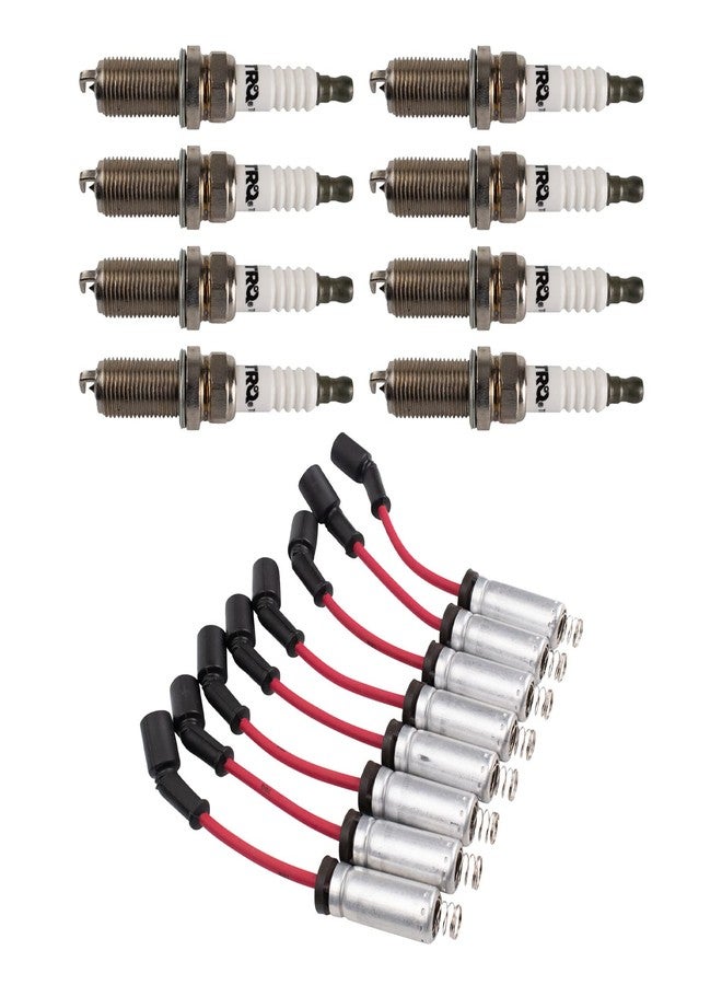 تي آر كيو طقم إشعال TRQ Performance، شمعات إشعال، أسلاك، لون أحمر، متوافق مع سيارات كاديلاك (موديلات 2002-2006)، شيفروليه (موديلات 1997-2007)، جي إم سي (موديلات 1999-2007)، هامر (موديلات 2003-2007)، وبونتياك (موديلات 1999-2002). - Image 3