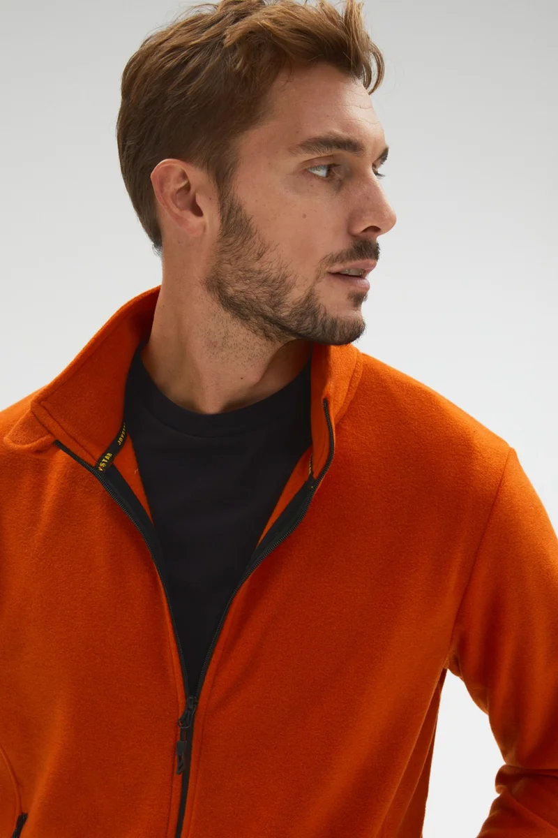 جويستار Men's Regular Fit Zippered Fleece Sweatshirt