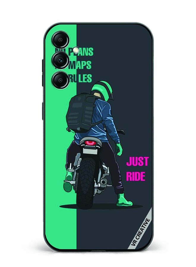 VR CREATIVE Protective Case Cover For Samsung Galaxy A55 Just Ride Design Multicolour - Image 1